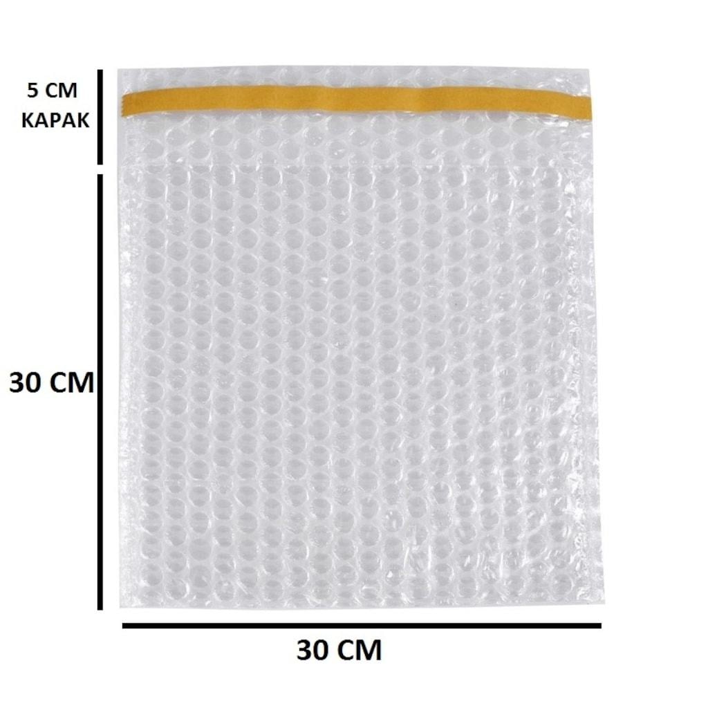 30x30 +5 bantlı Balonlu Torba