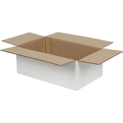 Beyaz Tek Oluklu Koli 25x15x10 cm