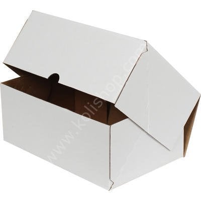 E-ticaret Kargo Kutusu [4 Nokta] 17x17x6 cm - Beyaz