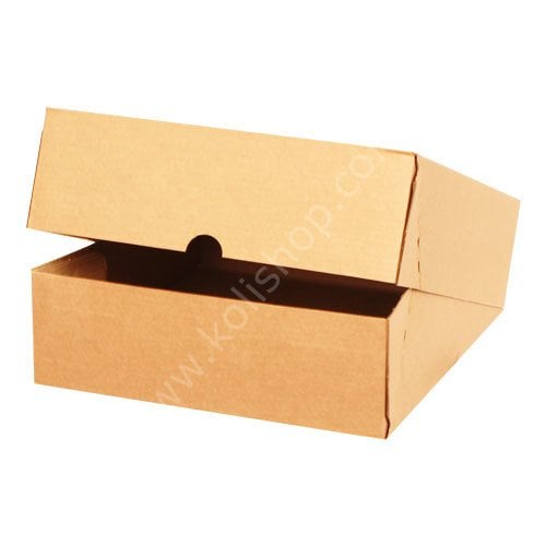E-ticaret Kargo Kutusu [4 Nokta] 27x24x8-cm-Kraft